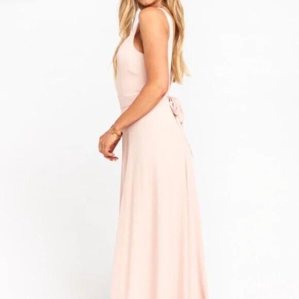 SHOW ME YOUR MUMU PINK BRIDESMAID TIE BACK DRESS - Picture 6 of 12